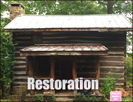 Historic Log Cabin Restoration  Theodore, Alabama